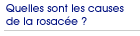 Quelles sont les causes de la rosac�e ?
