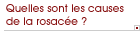 Quelles sont les causes de la rosac�e ?